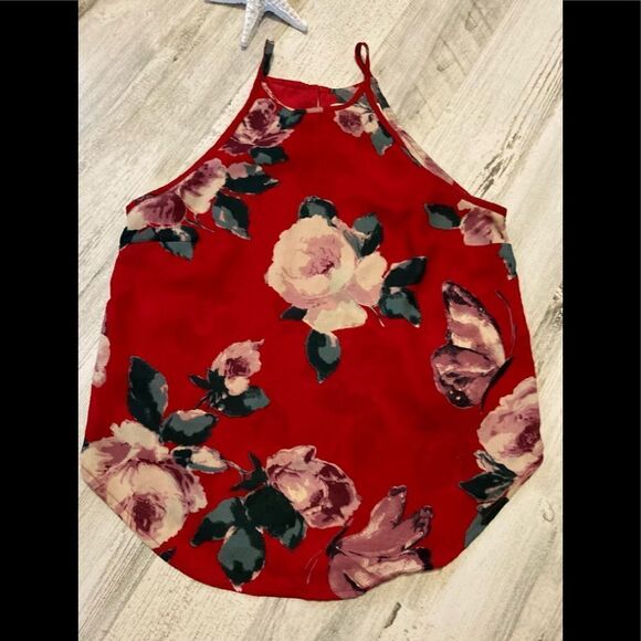 Abercrombie & Fitch Red top Small - Picture 6 of 6